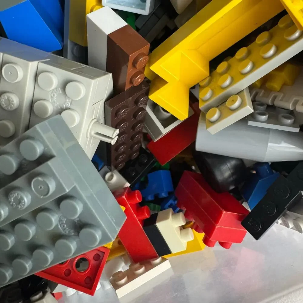 LEGO Bulk Lot 6 Lbs Mixed Bricks Plates Pieces Jet Plane Parts Genuine‎